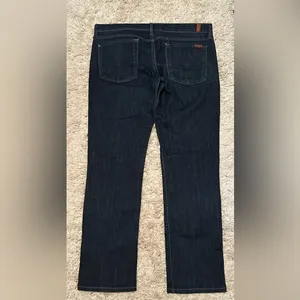7 For All Mankind Jeans Women’s 32 Kimmie Bootcut Dark Wash Blue 34" Inseam thumbnail 3