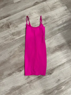 SKIMS Rare Fits Everybody Fuchsia Bodycon Dress thumbnail 3