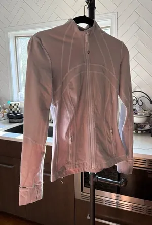 Lululemon Define Jacket featuring a full zipper and a high neck white 4 thumbnail 1