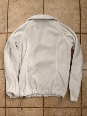 Columbia White Full-Zip Fleece Jacket thumbnail 5