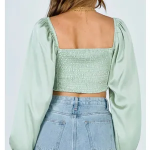 Princess Polly Estee Top in Green Size 6 New with tag thumbnail 3