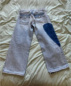 Revice Denim Light Wash Heart TLC LUVR Jeans thumbnail 6