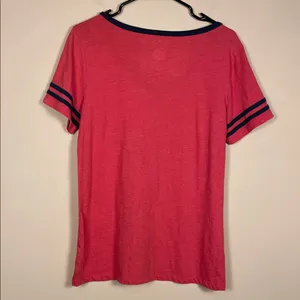 5th & Ocean Women’s MLB Cardinals Baseball Graphic Print Red Short Sleeve Shirt thumbnail 5