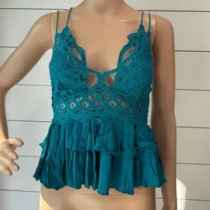 Free People Adella Crochet Tiered Camisole Sz. XS thumbnail 2