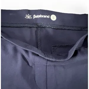 Betabrand Dress Pant Yoga Pants Women L‎ Navy Blue Straight Leg Stretch W0249-NY thumbnail 4