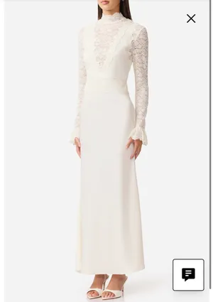 Elliatt white long sleeve dress thumbnail 3