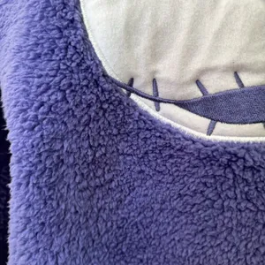 Disney Nightmare Before Christmas Fleece Long Sleeve Plush Pajama Top Purple M thumbnail 10