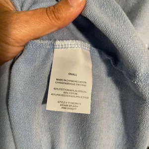 Thread Supply Blue Denim Splash Print‎ Pullover Sweatshirt Women's Size S thumbnail 5