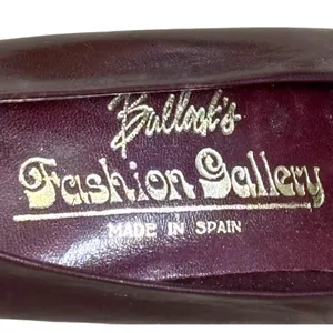 Vintage 80s Burgundy Leather Heels Size 7N Miguel Hernandez Bullock’s Spain‎ thumbnail 8