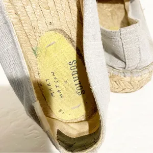 Soludos x Mary‎ Matson Women’s Size 9.5 Hungry Fish Linen Platform Espadrille thumbnail 5