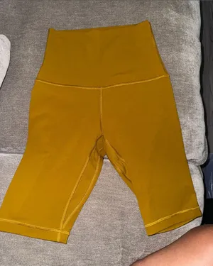 Lululemon High-Waist Mustard Women’s Bike Shorts thumbnail 1