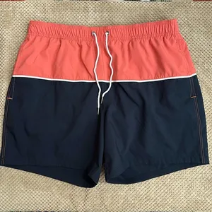 Abercrombie and Fitch Men’s swim suit navy and coral 5 inch looks new thumbnail 1