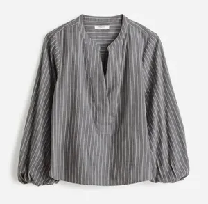 Madewell V Neck Long sleeve Top Size Small NWT thumbnail 1