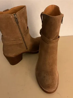 Frye Women's Suede Chelsea Heeled Boots US 6.5 thumbnail 9