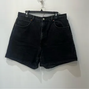 Zara Denim Shorts Duo - Blue and Black size 14 thumbnail 5