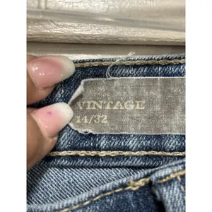 Nine‎ West Vintage Coll. Denim Capris Missy Light Mid Rise Size 14 Wide Leg thumbnail 3