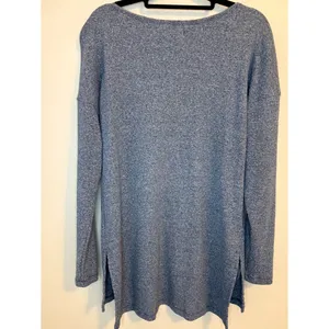 UGG Blue Heather Tunic Sweater Top Side Slit Pockets Small thumbnail 2