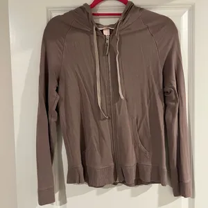 Victoria’s Secret zip up with angel wings in jewels on the back thumbnail 1