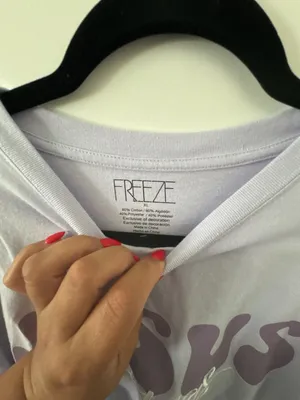 Freeze Jesus Saves Graphic Lavender Short Sleeve T-Shirt thumbnail 3