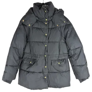 J. Crew New Chateau Puffer Coat Water Resistant Black Size M thumbnail 3