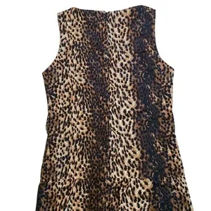 ZARA WOMAN Leopard Print Sleeveless Ruched Mini Dress w/Zipper Back -‎ M EUC thumbnail 11