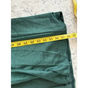 Lulus Perfect Refinement Emerald Satin Sleeveless Pleated Maxi Dress Size Small thumbnail 7