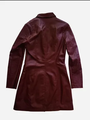 Women's Buffy the Vampire Burgundy Small Burgundy Coat thumbnail 2