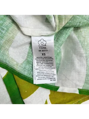 NWOT Farm Rio Linen Blend Green Leaf Print Sleeveless Maxi Dress Size XS thumbnail 10