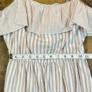 NWT Victoria’s Secret Ruffle Dream Angel Striped Asymmetrical Cami Small thumbnail 6