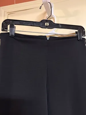 No Boundaries Black Wide-Leg Pants With Back Zipper Closure Stretch Fabric And High-Waisted Fi thumbnail 4
