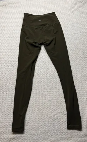 Lululemon Align High-Rise Pant 28 Dark Olive Green Leggings W5BOBS Size 6 thumbnail 1