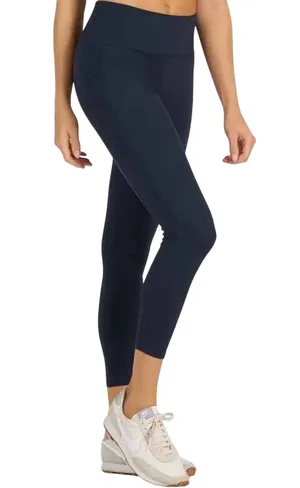 Vuori Stride 7/8 Legging High Rise Stash Pockets UPF Moisture Wicking Ink Small thumbnail 1