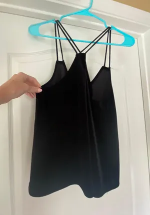 Snap Black Velvet Tank Top thumbnail 7