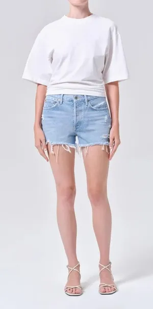 Agolde Parker Vintage Cut‎ Off Short In Swapmeet Size 28 thumbnail 1