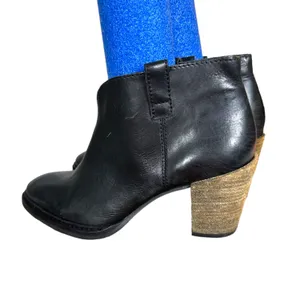 Steven by Steve Madden Frisky Leather Heeled Booties Size 6.5 thumbnail 8