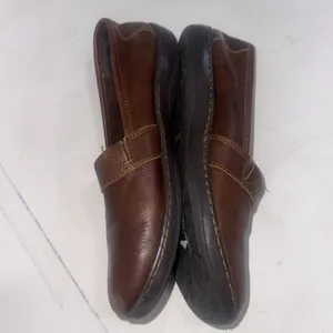 B.O.C. BOC Slip On Brown Leather Nature Boho Loafer Clogs Shoes Women's Size 11 thumbnail 7