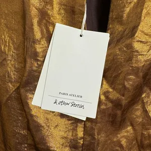 & Other Stories Metallic Shiny Satin Bronze Gold‎ Mini Dress Size 2 NWT thumbnail 5