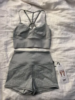 NWT Alo Shorts Size Small And Sports Bra Size Small thumbnail 1