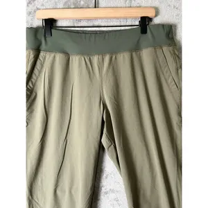 Gramicci Womens Cargo Capri Pants Large Olive Green Hiking Outdoor Drawstring‎ thumbnail 2