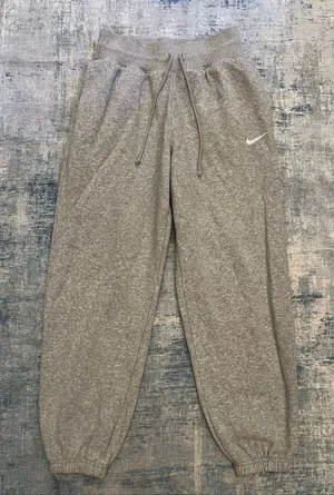 Nike Heathered Gray Phoenix Fleece High Waisted Oversized Sweatpants Small thumbnail 1