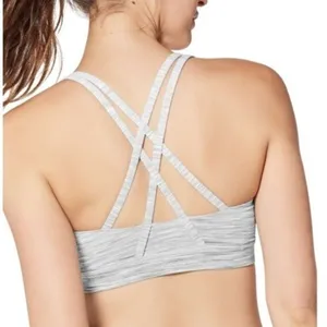 Lululemon Energy Bra Ombre Melange Space Dye EB White Multi Size 4 EUC No Pads thumbnail 10