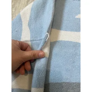Cow cloud blue, green, black sweater size Med thumbnail 3
