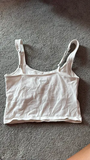 Hollister White holister cropped tank top thumbnail 2