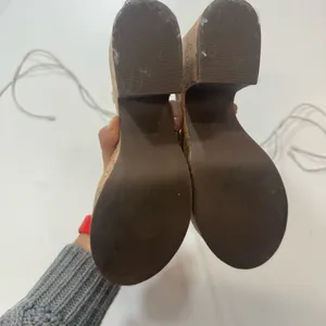 Schutz Maxima Cutout Platform  clogs sandals lace up Size 7,5 thumbnail 5