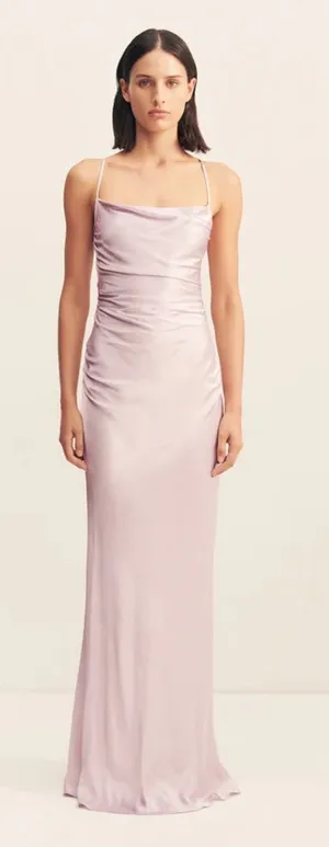 Shona Joy La Lune Lace Back Maxi Dress - Lilac thumbnail 1