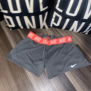 Nike Gray Athletic Shorts with Red Waistband thumbnail 7