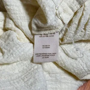 Free People Cotton Gauzy Pale Yellow Romper Small Beach Flowy thumbnail 10