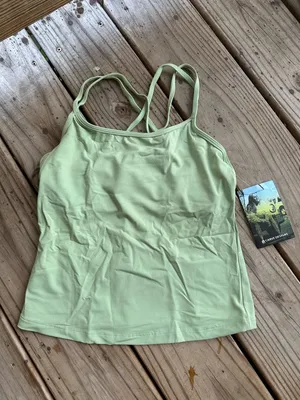 NWT Carve Designs cropped Tankini top Sea Glass thumbnail 2