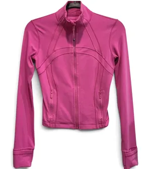 Lululemon Define Jacket Nulu Cropped Fuchsia Pink LW3HJFS Womens Size 4 / S thumbnail 1