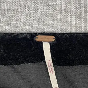 Free People Skirt Womens 10 Black Velvet‎ Mini Lined Zip Party Cocktail thumbnail 7